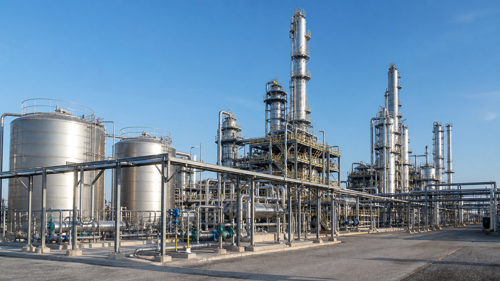 Large vinyl acetate process facility using glacial acetic acid as an industrial feedstock
