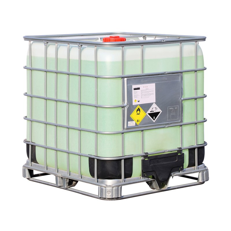 Hydrogen peroxide 50 percent industrial IBC supplied by Qingdao Hiacid