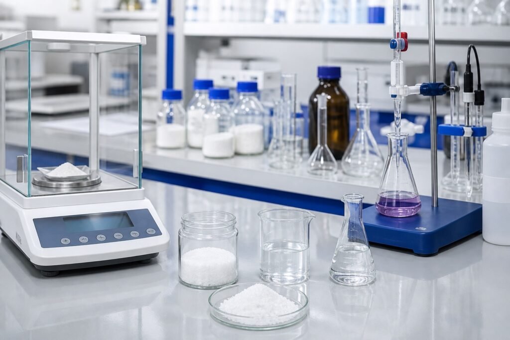 Oxalic acid quality testing in an analytical laboratory
