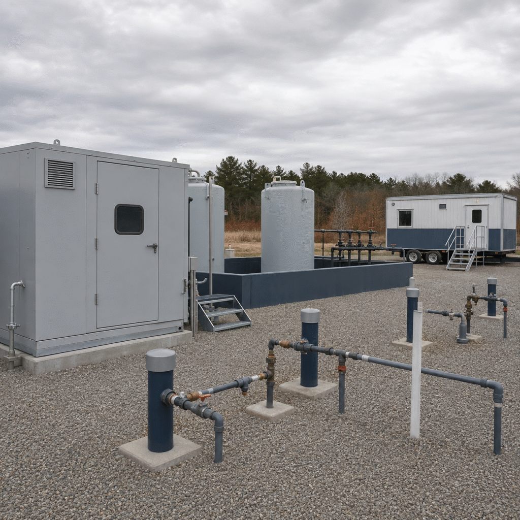 Closed hydrogen peroxide dosing and monitoring system at a groundwater remediation site