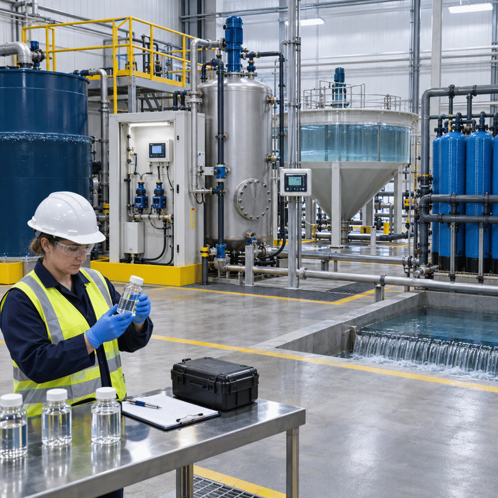 Groundwater arsenite oxidation plant with controlled hydrogen peroxide dosing and filtration
