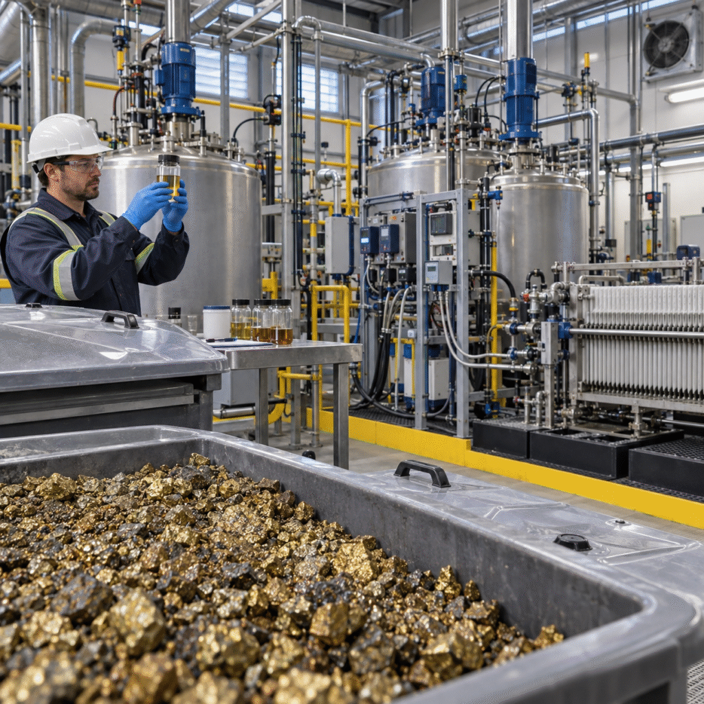 Closed chalcopyrite copper leaching pilot with controlled hydrogen peroxide dosing and filtration