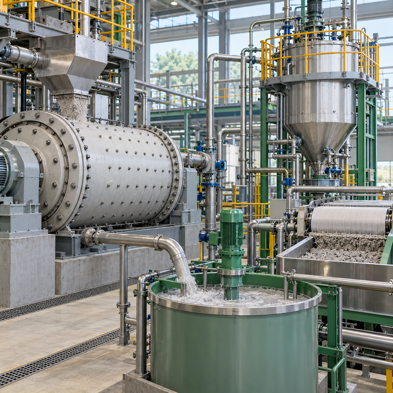 Enclosed mechanochemical and slurry process recovering manganese from electrolytic residue