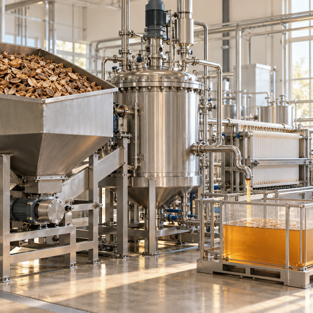 Seed-shell biorefinery hydrolysis pilot using dilute oxalic acid to produce mannose-rich hydrolysate