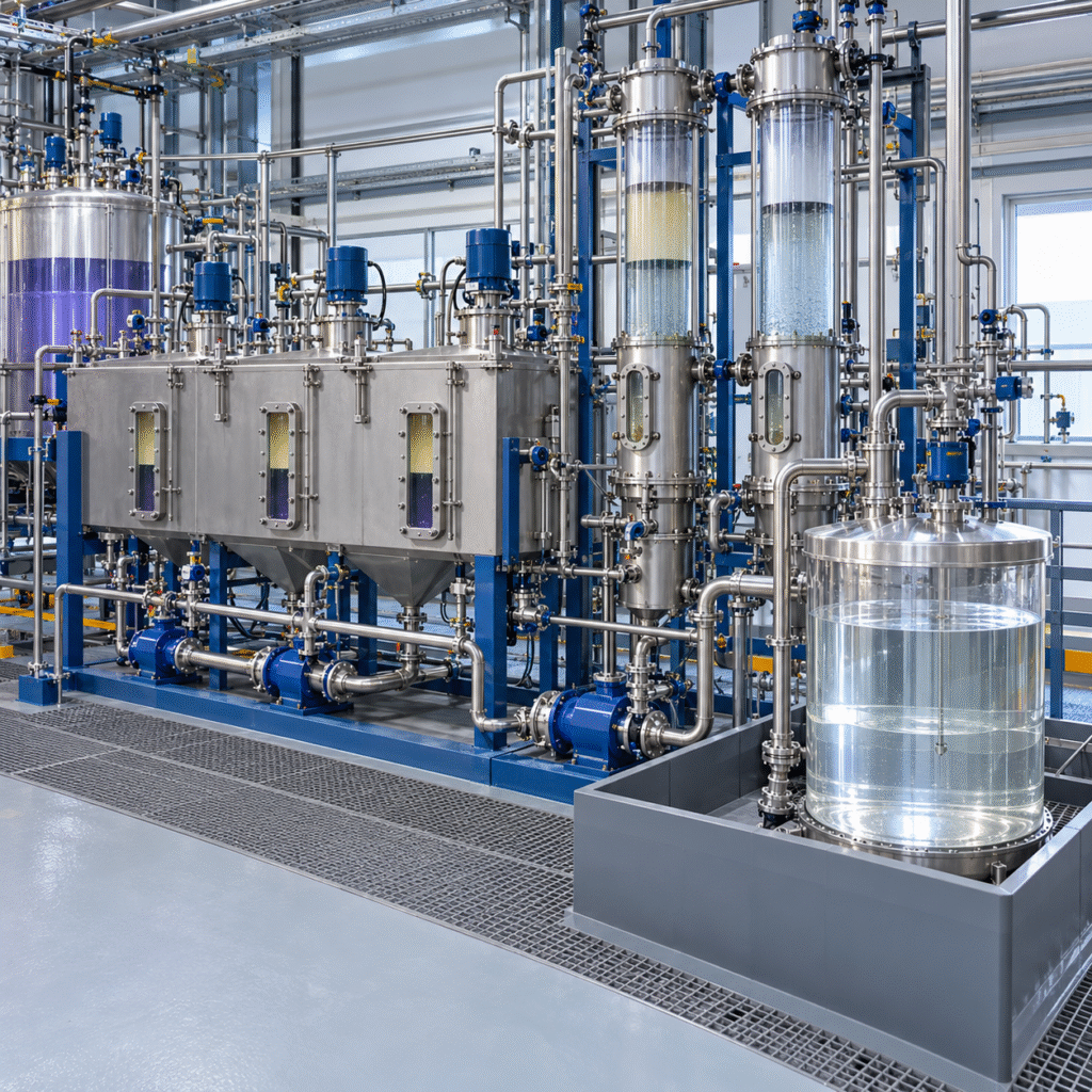 Solvent extraction pilot recovering oxalic acid from cobalt-containing hydrometallurgical side stream