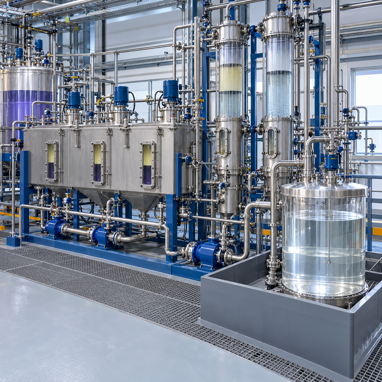 Solvent extraction pilot recovering oxalic acid from cobalt-containing hydrometallurgical side stream