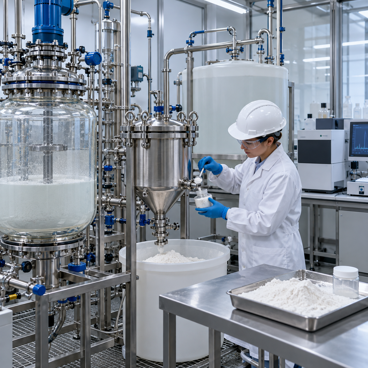 Zeolite catalyst dealumination pilot with enclosed oxalic acid treatment and filtration equipment